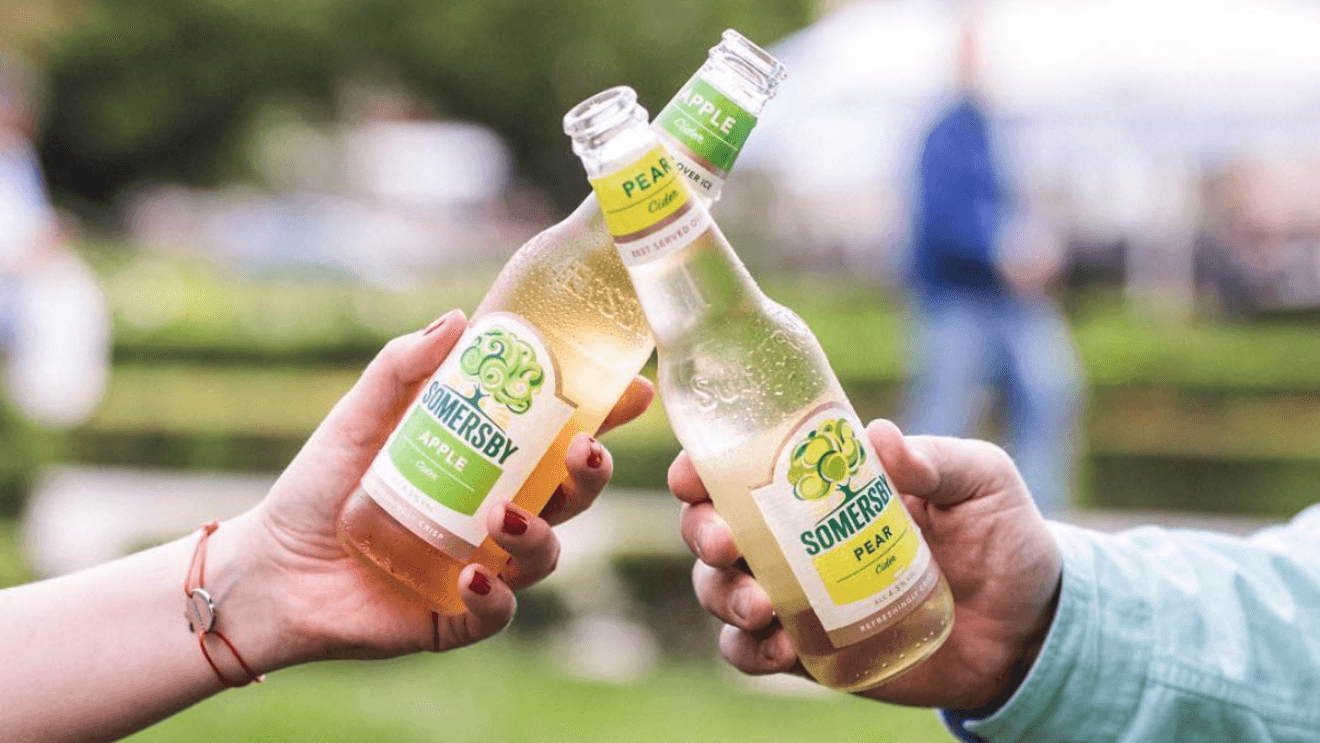 Somersby case study - two Somersby bottles