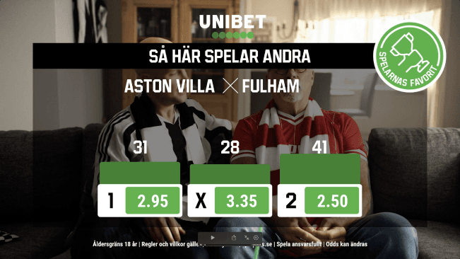 Unibet outro variation - Aston Villa vs Fulham