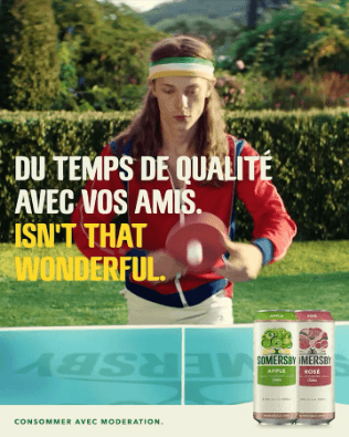 Somersby social media asset - French version